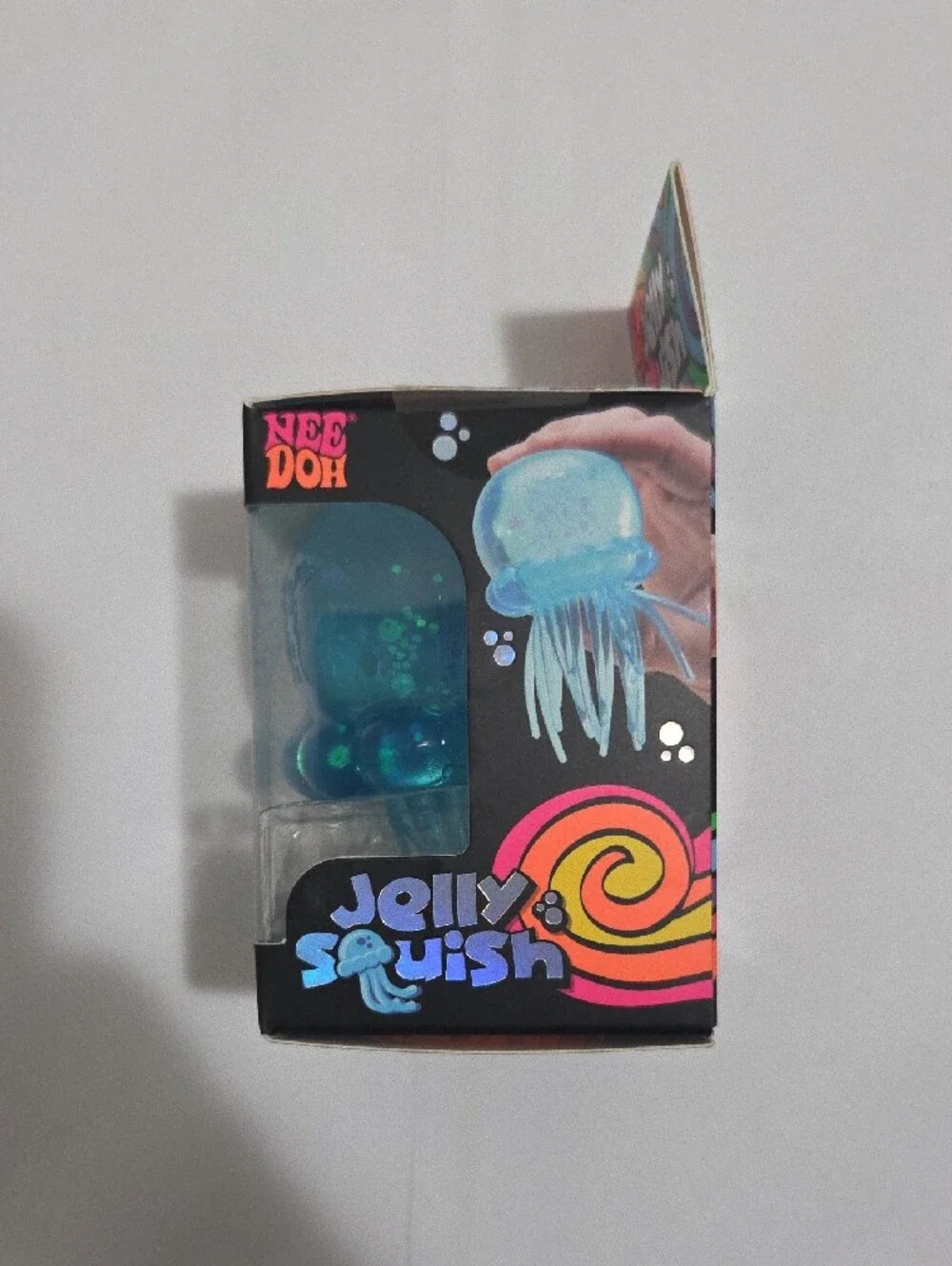 Needoh Jelly Squish Blue Jellyfish Squishy Toy-Authentic